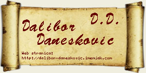 Dalibor Danesković vizit kartica